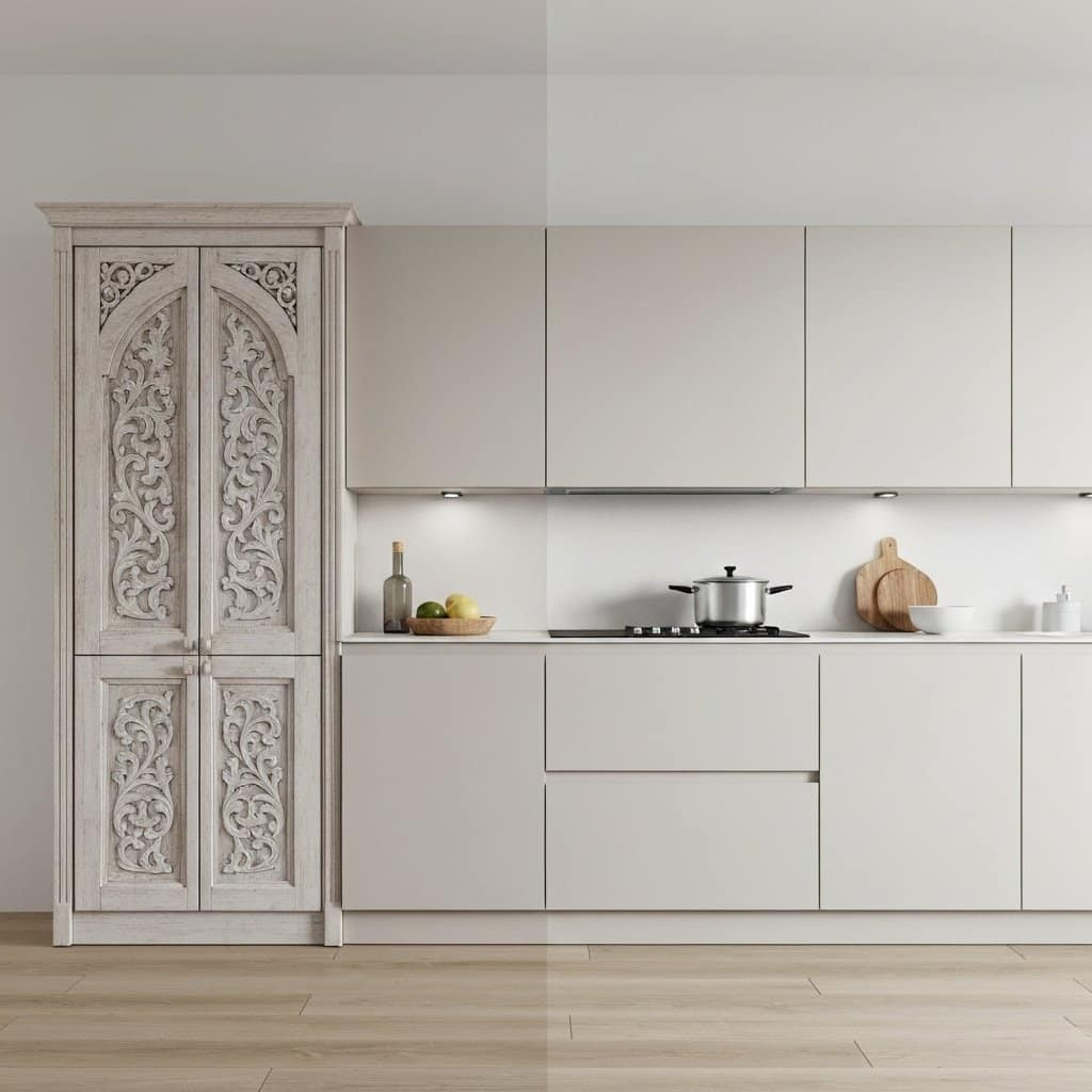 Fronty frezowane vs. gładkie: Wybór idealnych drzwi do Twojej kuchni