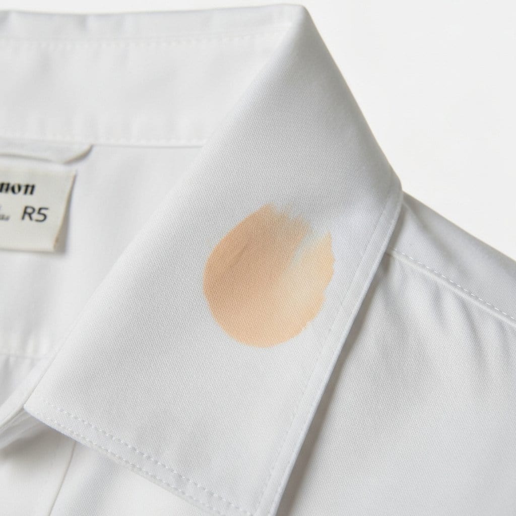 Jak skutecznie usunąć plamy z podkładu z kołnierzyka?